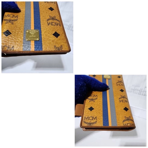 Authentic MCM Visetos Long Agenda Wallet Cognac - Picture 4 of 14
